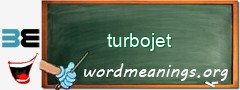 WordMeaning blackboard for turbojet